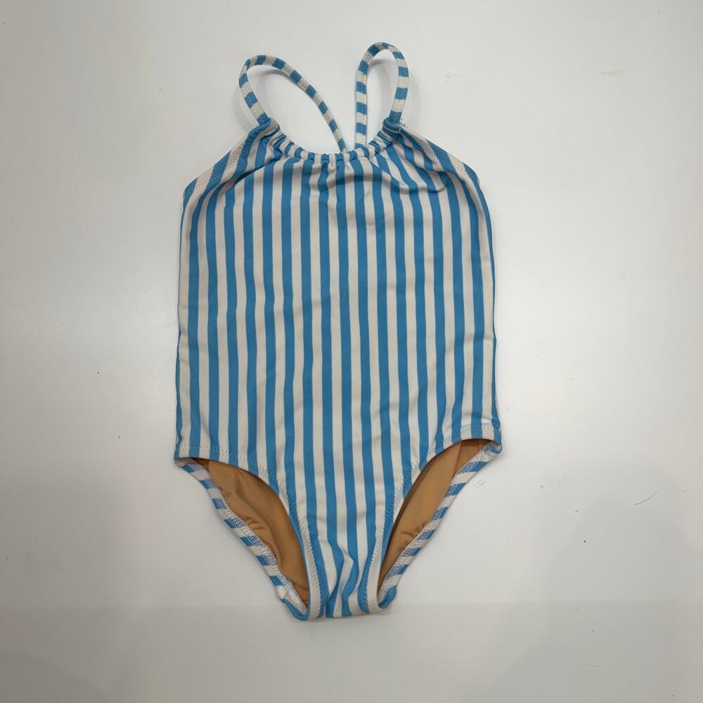 NEW Crewcuts Striped One Piece Swimsuit Girls 2